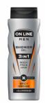 On Line Gel de duș 3 în 1 - On Line Men & Care Spicy Orange Shower Gel 410 ml