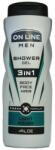 On Line Gel de duș 3 în1 - On Line Men 3in1 Light Azure Shower Gel 410 ml