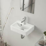 SAPHO Bruckner kerámiamosdó 37, 5x28 cm túlfolyóval 201.129. 0 (201.129.0)