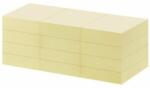 Office Depot 38x50mm újrahasznosított öntapadós 12db sárga jegyzettömb (1418937) - tintasziget