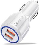 MG Car Charger autós töltő 2x USB 35W 3.1A QC, fehér