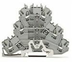 WAGO Földelő/átmenő sorkapocs 3-szintes 0, 75-2, 5mm2 TS35 szürke/zöld/sárga EX e rugószorításos WAGO - 2002-3227 (2002-3227)