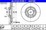 ATE Disc frana ATE 24.0122-0155.1 (24.0122-0155.1)