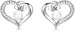 GALAS Cercei din argint 925 Love shell pearl-simple (BSE550-A)