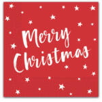 Procos Șervețele de Crăciun - Merry Christmas roșu 33 x 33 cm 20 buc