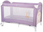 FreeON Patut pliant cu un nivel, Ballon, Cu intrare laterala cu fermoar, 2 roti, 120x60 cm, FreeON, Giraffe Purple (45838)