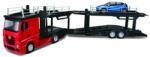 Bburago Tir Mercedes Benz Actros Trailer Multicar Carrier + Renault Captur 2016 Bburago 25451/43 (18804)