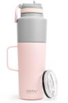 Asobu Twin Pack Bottle with Mug Pink, 0.9 L + 0.6 L (TWP33 PINK) - vexio
