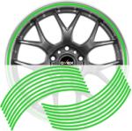 AVEX Set 16 inele din autocolant pentru jante culoare Verde Lucios (AVX-DJNT-05) - casaplus