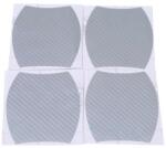 AVEX Set 4 bucati protectie zgarieturi manere usa din autocolant carbon 3D Argintiu (AVX-PROT15) - casaplus