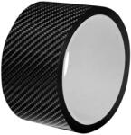 AVEX Rola ornament bandouri sau praguri autoadeziv din autocolant Carbon 5D, dimensiune 148 x 4 cm, culoare Neagra (AVX-PROT02) - casaplus