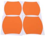 AVEX Set 4 bucati protectie zgarieturi manere usa din autocolant carbon 3D Orange (AVX-PROT18) - casaplus