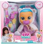 IMC Toys Cry Babies Crying Tears Doll - Crystal, Sick Baby, violet și alb (904125)
