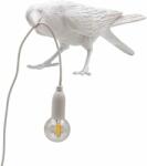 Seletti Asztali lámpa BIRD PLAYING, 33 cm, fehér, Seletti (SLT14733)