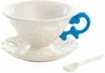 Seletti Teáscsésze csészealjjal és kanállal I-WARES világoskék, Seletti (SLT09858AZZ)