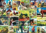 Masterpieces 71808 - The Saturday Evening Post Collection - Farmland Collage - 1000 db-os puzzle (71808)