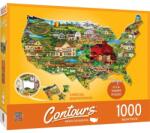Masterpieces 1000 db-os puzzle - Contours - America the beautiful (71959)