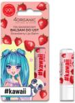 4Organic Balsam de buze Căpșuni - 4Organic #Kawaii Strawberry Lip Balm 5 g