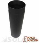 Kazi Kazán TOTYA füstcső acél 180/1000mm, fekete - KAZI (SLD-1604) - gepeszuniverzum