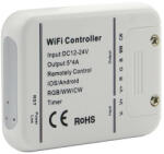V-TAC 5 csatornás, okos RGB+CCT / RGB+W / RGB Wifis vezérlő, DC12/24V - 8426