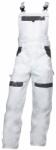 ARDON Salopetă de lucru cu pieptar COOL TREND scundă - Albă / gri | 2XL (H8815/2XL)