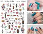  Körömmatrica - WG412D Fashion
