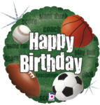  Szülinapi lufi 18" 46cm Happy Birthday, labdás lufi (LUFI864826)