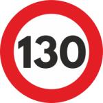 AVEX Autocolant Sticker "Limita Viteza" Reflectorizant - 130km/h (AVX-SEM023)