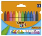 BIC Zsírkréta BIC KIDS PlastiDecor háromszögletű hegyezett 12 színű (8297733) - robbitairodaszer