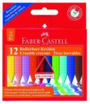Faber-Castell Zsírkréta FABER-CASTELL Grip háromszögletű hegyezett radírozható 12 színű (122520) - robbitairodaszer