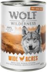 Wolf of Wilderness 24x400g Wolf of Wilderness Free-Range Meat Wide Acres szabad tartású csirke nedves kutyatáp