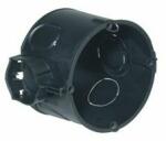 KAISER Süllyesztett szerelvénydoboz 1-es kerek 60mm-átmérő műanyag fekete KAISER - 1055-41 (1055-41)