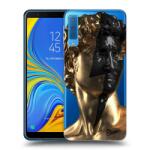 Picasee Husă transparentă din silicon pentru Samsung Galaxy A7 2018 A750F - Wildfire - Gold