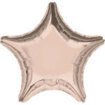 Amscan Metallic Rose Gold csillag fólia lufi 48 cm (DPA991409492) - kidsfashion