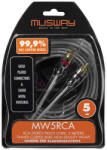Musway Cablu RCA stereo Musway MW5RCA, 5 m (MW5RCA)