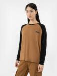 4F Tricou cu mânecă lungă regular din bumbac organic pentru femei