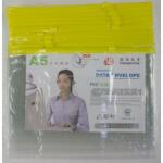 EVOffice Mapa plastic transparent A5 cu fermoar, 160 microni