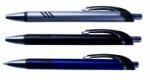  Pix plastic cu mecanism si grip negru, mina tip parker