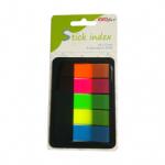 EVOffice Stick index plastic cu dispencer pop-up 45x12mm, 5 culori neon x 20 file