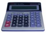EVOffice Calculator de birou, 12 digiti , 15x19 cm, front metalic, model 1200V