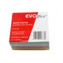 EVOffice Rezerva cub 9x9cm(+/-3%) tiplat, hartie color 80 g, 400 file (4 culori pastel)