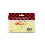 EVOffice Cub notite autoadezive 38x51mm, galben pastel, 100file x 3 buc/set