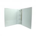 Blank Caiet mecanic alb cu buzunar A4, 4 inele, cotor 80mm