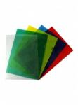EVOffice Mapa plastic transparent colorat, A4 cu deschidere in L , 120 microni, 50 buc/set