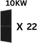 JA Solar Pachet 22 panouri JA Solar JAM72S20 black frame, 460W, 10KW, garantie 12 ani (22460jasolar)