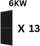 JA Solar Pachet 13 panouri JA Solar JAM72S20 black frame, 460W, 6KW, garantie 12 ani (13460jasolar)