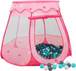 vidaXL Cort de joacă pentru copii cu 250 bile, roz, 102x102x82 cm (3107725) - comfy