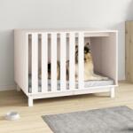 vidaXL Casă pentru câini, alb, 100x70x72 cm, lemn masiv de pin (822492) - comfy
