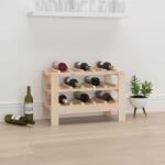 vidaXL Suport de vinuri, 61, 5x30x42 cm, lemn masiv de pin (822561) - comfy Suport sticla vin