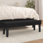 vidaXL Bancă, negru, 100x30x30 cm, textil (346646)